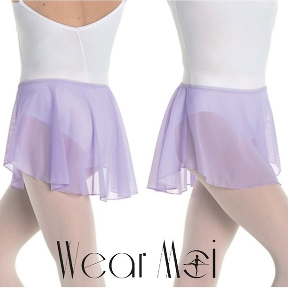 Wear Moi DAPHNE Sheer Pull On Dance Skirt in Lilac Size XS-S - Picture 4 of 9